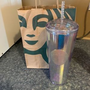 RARE summer Starbucks iridescent dome.